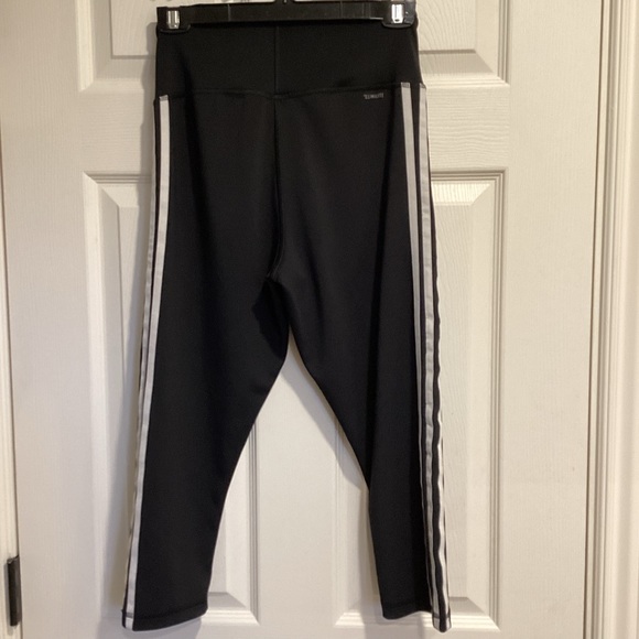 adidas Climalite 3-Stripe Leggings, Size M - Picture 5 of 11